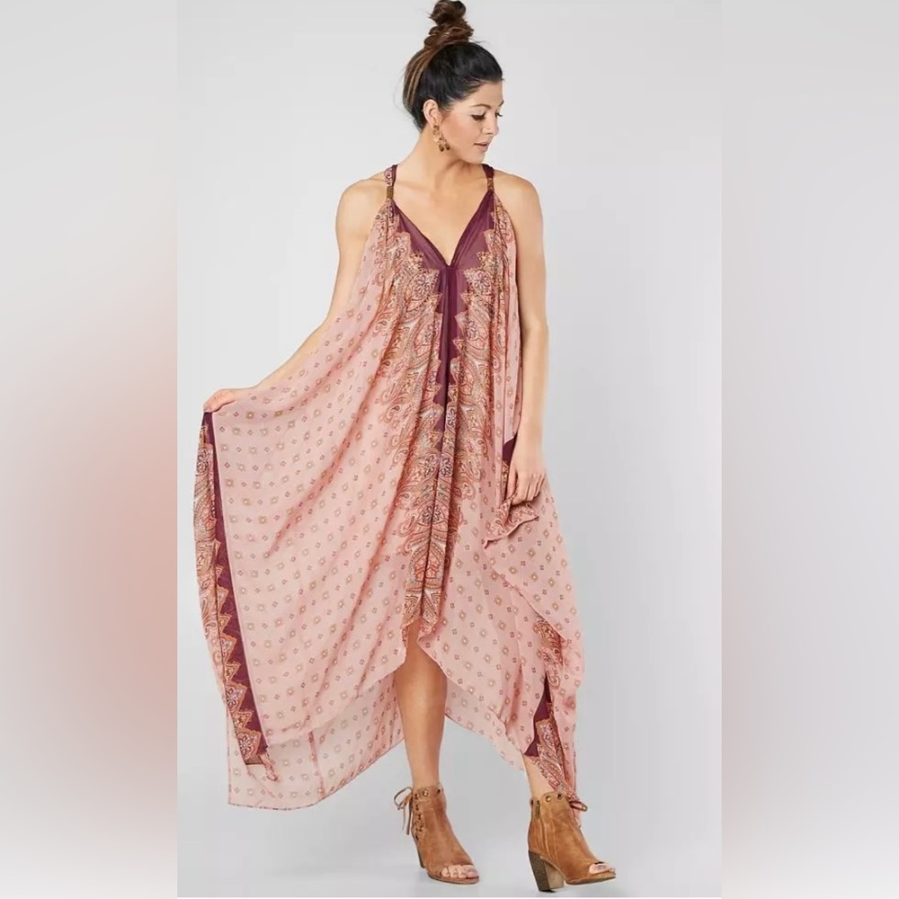 Embellished Chiffon Maxi Dress